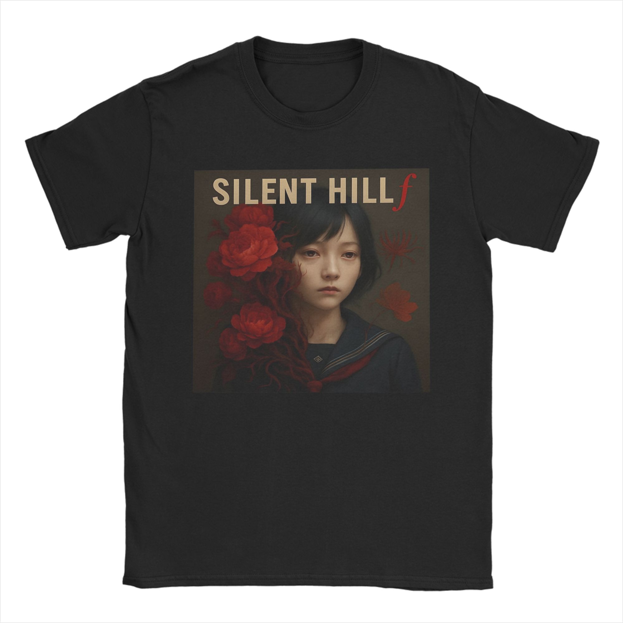 Мужская Женская Silent Hill F Хоррор Игра 2025 Футболка Чистый Хлопок Графический Принт Футболка Любитель Игр Верхняя Одежда S