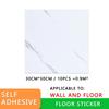 10pcs Thick Wall Sticker Self Adhesive Tiles Floor Stickers Marble Bathroom Ground Wallpapers waterproof PVC Bedroom living Room