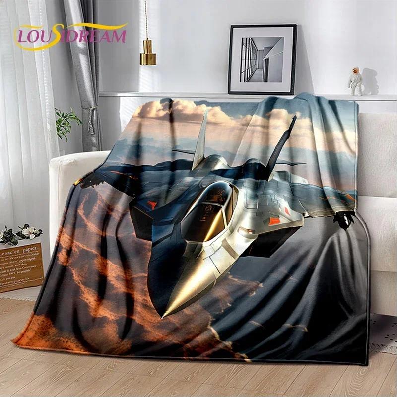 29 Style Space Spitfire Aircraft  Air Force Jet Fighter Cartoon Blanket,Soft Throw Blanket for Home Bedroom Bed Sofa Cover Child