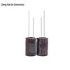 High-Frequency 400V 33UF Aluminum Electrolytic Capacitor, Brown, Surge Resistant, PET Material, 13x21mm.