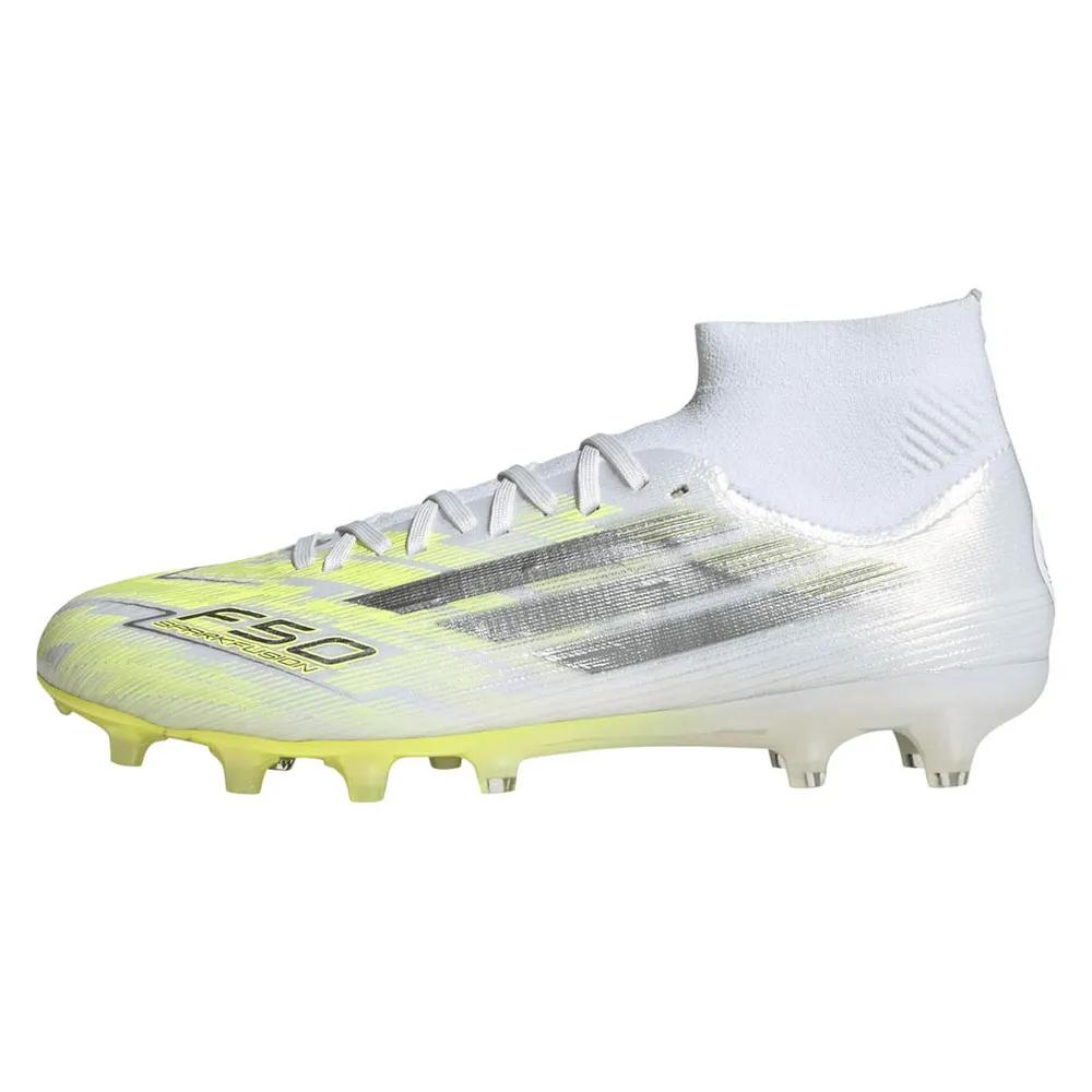 Adidas f50 sparkfusion pro football boots mid cut white