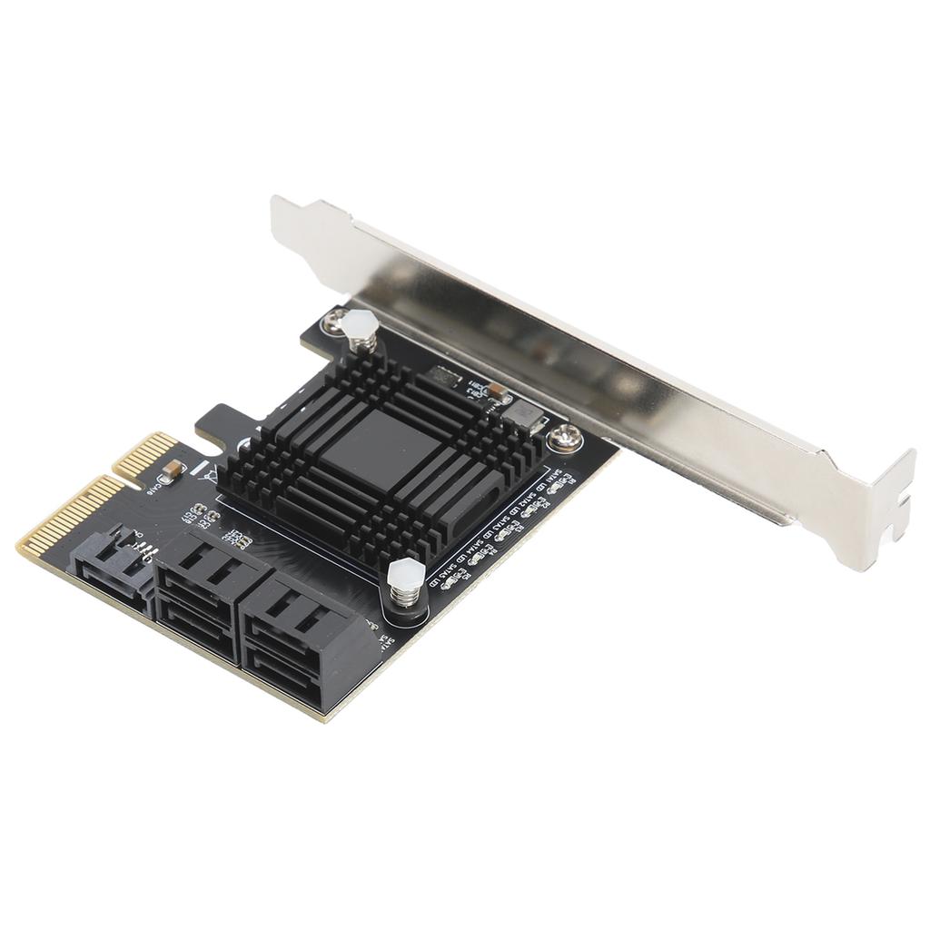 Expansion Card PCIE To 5 Ports SATA3.0 Module Converter Board JMB585 Chip for Computer