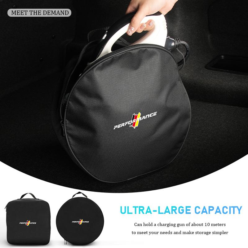 For BMW Car Waterproof Bag Charger Case Charging Cable Storage Bag E30 E34 E36 E39 E46 E52 E53 E60 E61 E62 E70 E71 E83