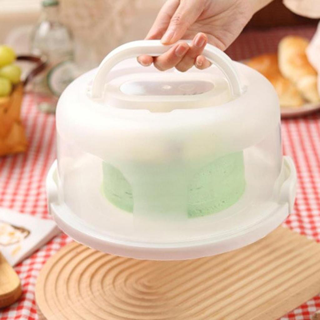Porta Torta con Manico per Muffin, Crostate, Biscotti, Dessert, Contenitore per Cupcake per Feste