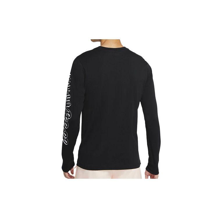 Air Jordan 23 Logo Print Casual Long Sleeve T-Shirt Men Tops Black CT3662-010