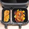 Reusable Dual Basket Baking Tray 6L/3L Air Fryer Silicone Pot Air Fryer Basket  Splash Guard Tool
