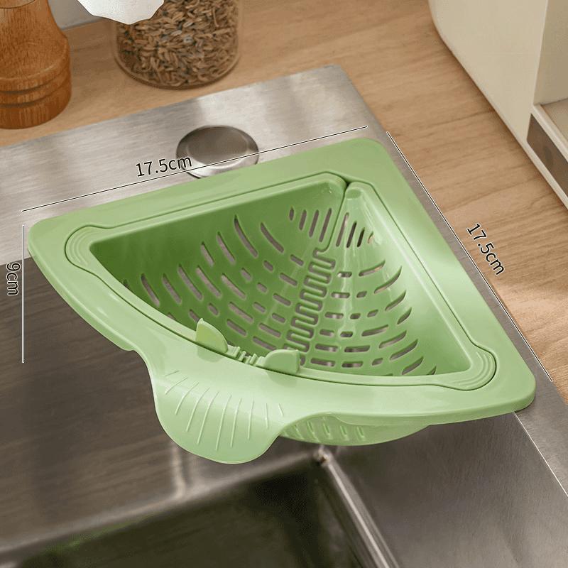 Sink Draining Hanging Basket Kitchen Sponge Rag Storage Rack Kitchen Sink Residue Filtration Anti-Clogging Draining Basket