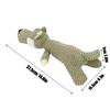 Lying Wolf Outline Plush Dog Chew Toy Interactive Pet Play Doll  Teething Puppy Breeds