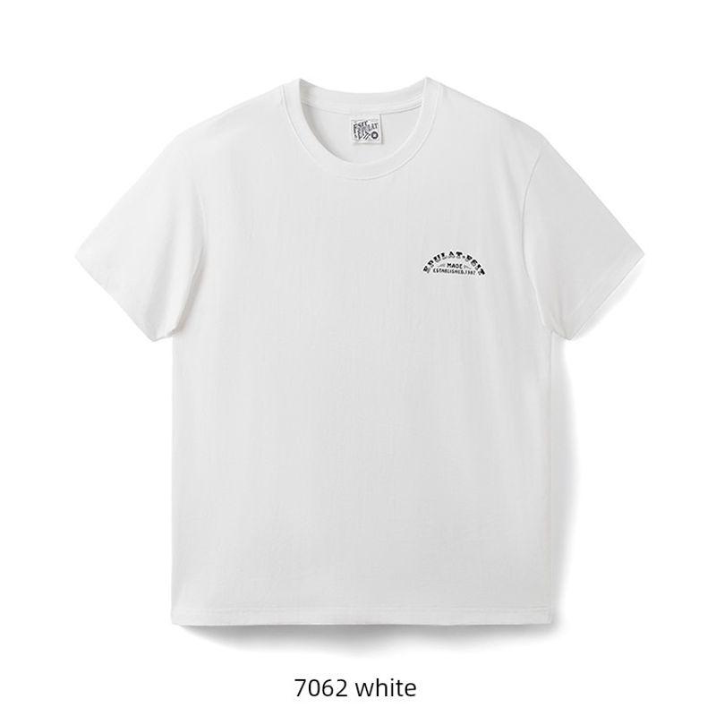 American vintage Cotton Fashion Brand Print Motorcycle Short sleeve T-shirt Men's Summer Foreign Trade Men's Vintage Cotton T-shirt