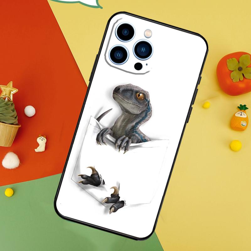 Cute Dino Dinosaur Phone Case For iPhone 17 Pro Max 16 15 13 12 11 14 Pro Max Plus 12 13 Mini 16e 17 Air Cover