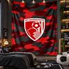 Wall Hanging Tapestry Bournemouth Football Print Cloth for Living Room Bedroom Home Decor