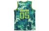 Li Ning Basketball Jersey Men's Green Ice Vein All Over Print AAYQ105-4