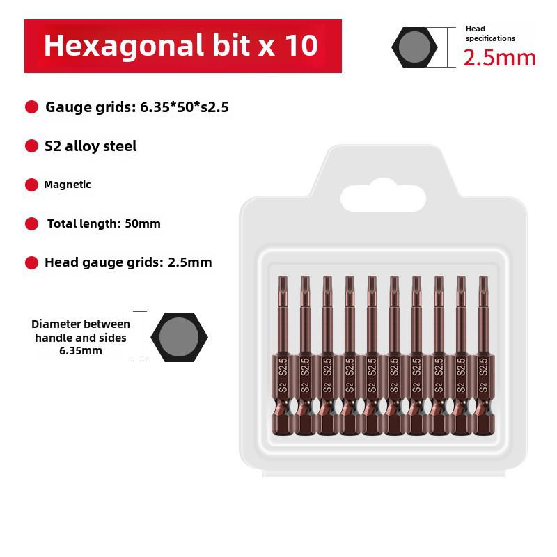 Sada elektrických šroubovacích bitů Qingwei S2 Strong s magnetickou šestihrannou rukojetí
