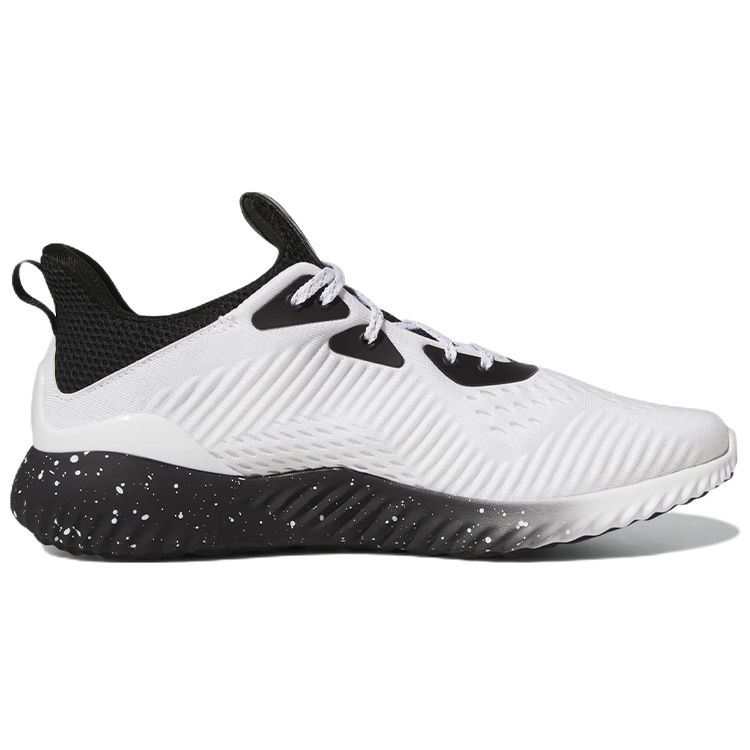 adidas Alphabounce 1 White Black Speckled Men Sneakers Cloud-White Iron-Metallic Core-Black HP2305