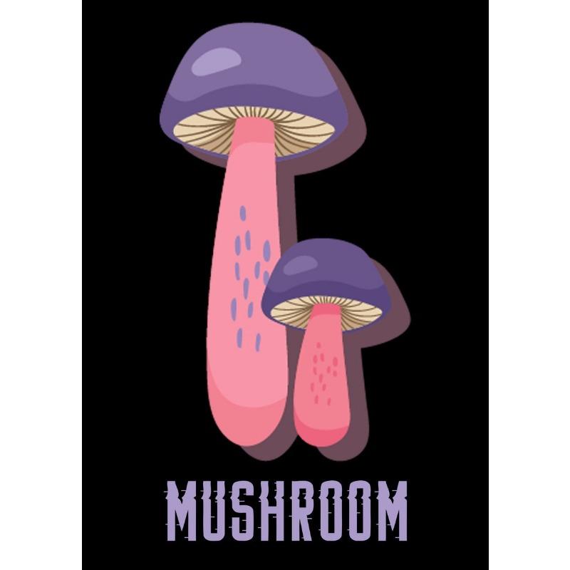 Póster de Setas Variadas Moderno Lindo Comida Seta Dibujos Animados Pintura en Lienzo Arte de Pared Imagen para Cocina Sala de Estar Decoración del Hogar