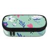 Pen Pencil Organizer 300D Polyester Large Capacity Smooth Zipper with Mesh Pocket Removable Divider and Pen Slots for Boys Girls