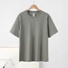 New Loose Pure Cotton Short-sleeved T-shirt Regular Shoulder Round Neck Tops Solid Color Versatile Short-sleeved Bottoming Shirt