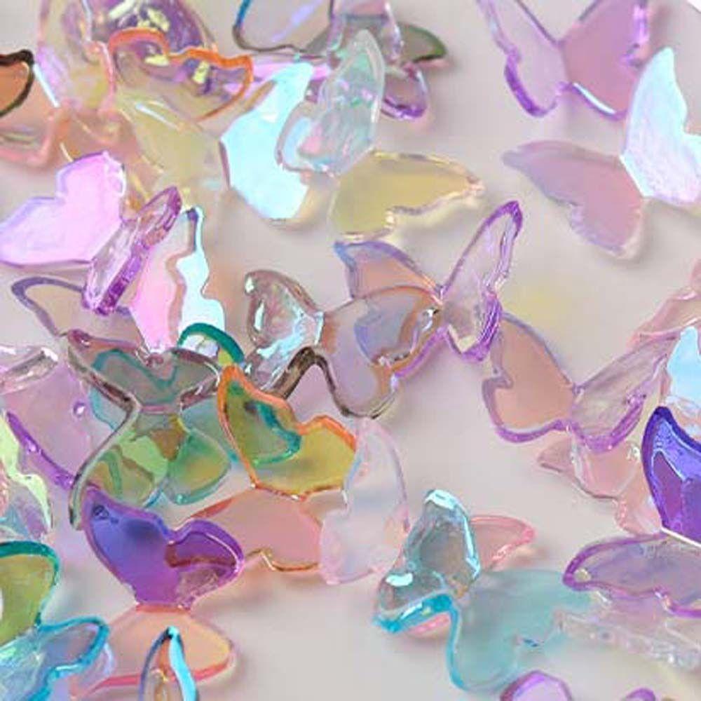 Symphony 3D Nail Jewelry Manicure Accessories Aurora Nail Rhinestones Butterfly Nail Decorations