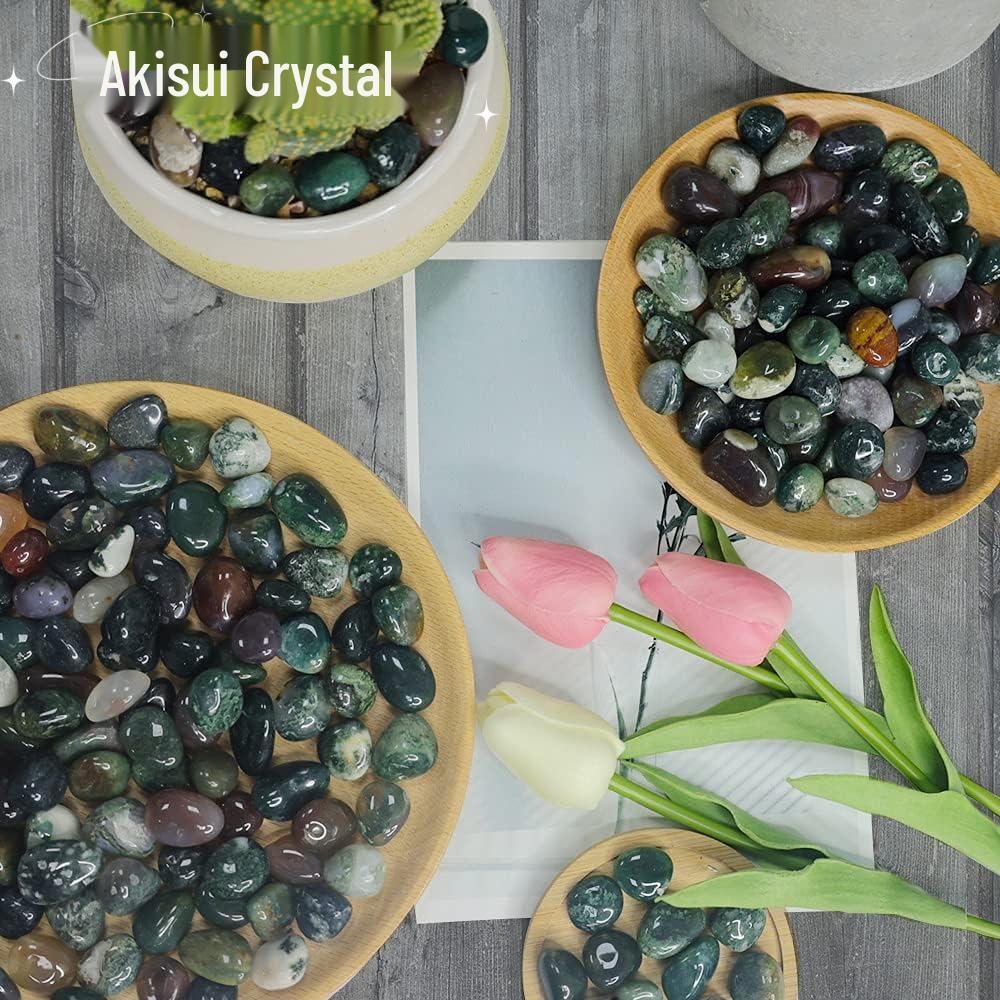 Natural Ocean Jasper & Indian Water Agate Raw Stone Pebbles - Fish Tank Substrate & Children's Gem Mining