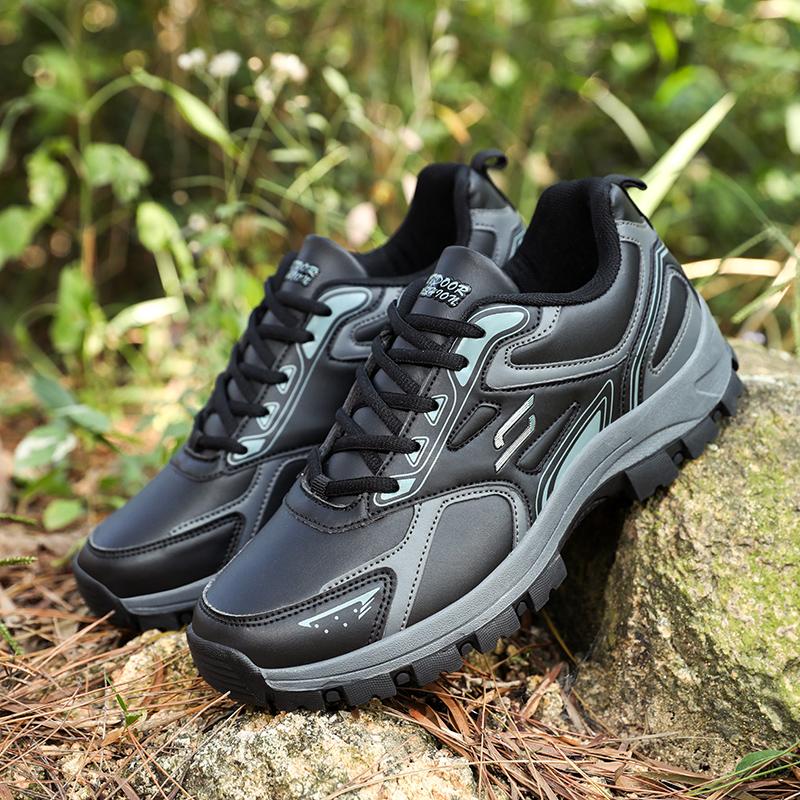 New Men's Tactical Boots Waterproof Climbing Shoes Army Lace Up Work Breathable Anti-Slip Outdoor Male Motorcycle Work Hiking Shoe