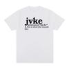 AUSSPRACHE WEISSES T-SHIRT JVKE Print T-Shirt Baumwolle Rundhalsausschnitt Kurzarm Tees