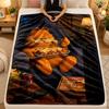 Flannel BlanketGarfield Warm Soft Throw Blanket for Indoor Sofa Bed Living Room Use
