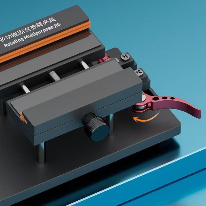 360 Degree Rotatable Phone Fixture Tool for LCD Screen Heating Separation Cover Detachment and Board Clamping with Powerful Suction and silicones