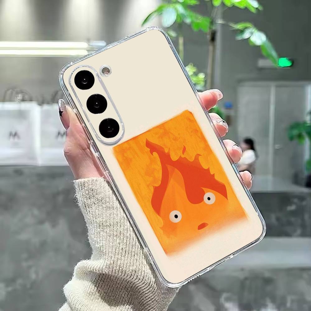 Anime C-Calcifer-ES Cute Phone Case For Samsung Galaxy A91,80,73,72 ,71,53,52,32 ,31,22,21s,20,Transparent Case Samsung a12