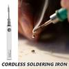 1Set Mini Soldering Iron Cordless Rechargeable USB Powered Portable Wireless Soldering Pen for DIY Electronics Repair Home