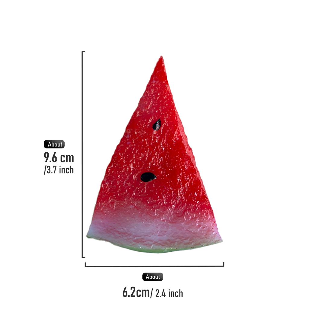 Super realistic simulation of watermelon slices, fake fruit decorations, photography props, scene arrangement, fruit toys