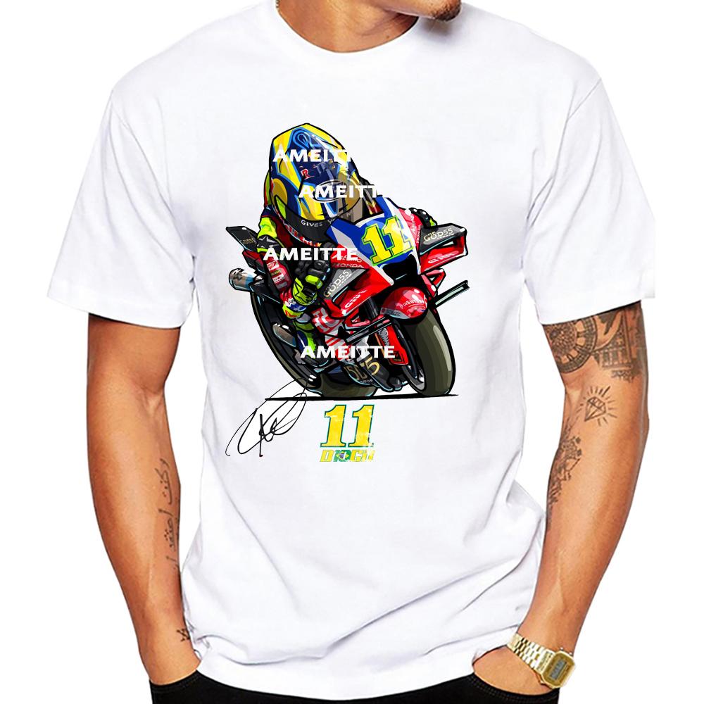2026 Brazil Legend Rider Diogo Moreira 11 Gp Race Tshirt Unisex Short Sleeve Boy Casual Tees Motorcycle Racing Sport White Tops