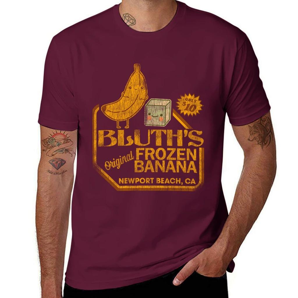 Arrested Development T-ShirtRetro Distressed Bluth's Banana Stand T-Shirt tops customs funny t shirts men