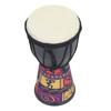 4 Inch African Hand Drum Painted Design Artificial Sheepskin Percussion Drum for DIY and Daily