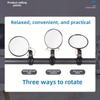 1Pc/2Pcs 360 Degree Electric Scooter Rearview Mirror Rotatable Adjustable Rear View Glass Replacement Wide Angle Convex Surface