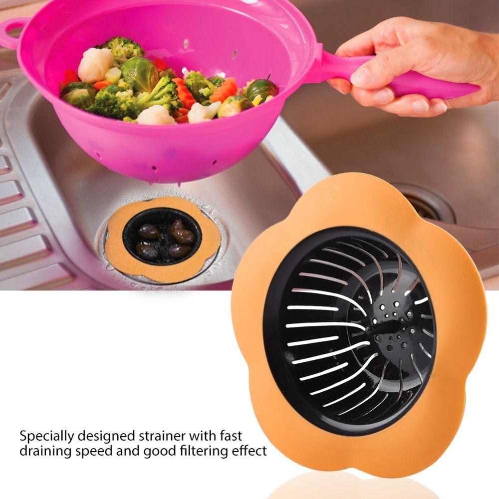 4 Pack 4.33 Inch Diameter Kitchen Sink Strainer Wide Rim Design Basin Sink Strainer Kitchen