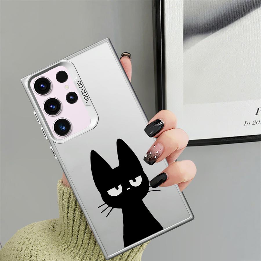 Cute Lucky Cat Case for Samsung Galaxy S25 S20 FE S22 Ultra S24 FE S25Edge S23 S21 Note 20 Ultra Phone Cover