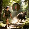 Bear Safety Bell with Carabiner Magnetic Self-Defense Gear Bear Bells Outdoor Safety Wildlife Alert for Sports Biking Mountain