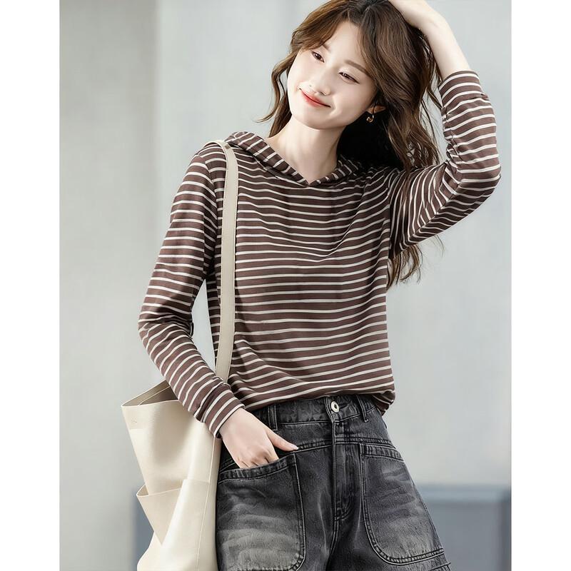

Demana Women s Striped Hooded Sweatshirt M
