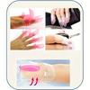 KickZu 10Pcs Nail Polish Protector Finger Nail Protector Tips Nail Polish Varnish Protector Holder Manicure Finger Nail Art Tips Cover Shield for Na