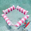 Inflatable Stripe Mesh Floating Bed - Foldable Seaside Lounger