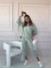 2025 Autumn/Winter Women's Solid Color Loose Sweatshirt and Casual Long Pants Two-Piece Set