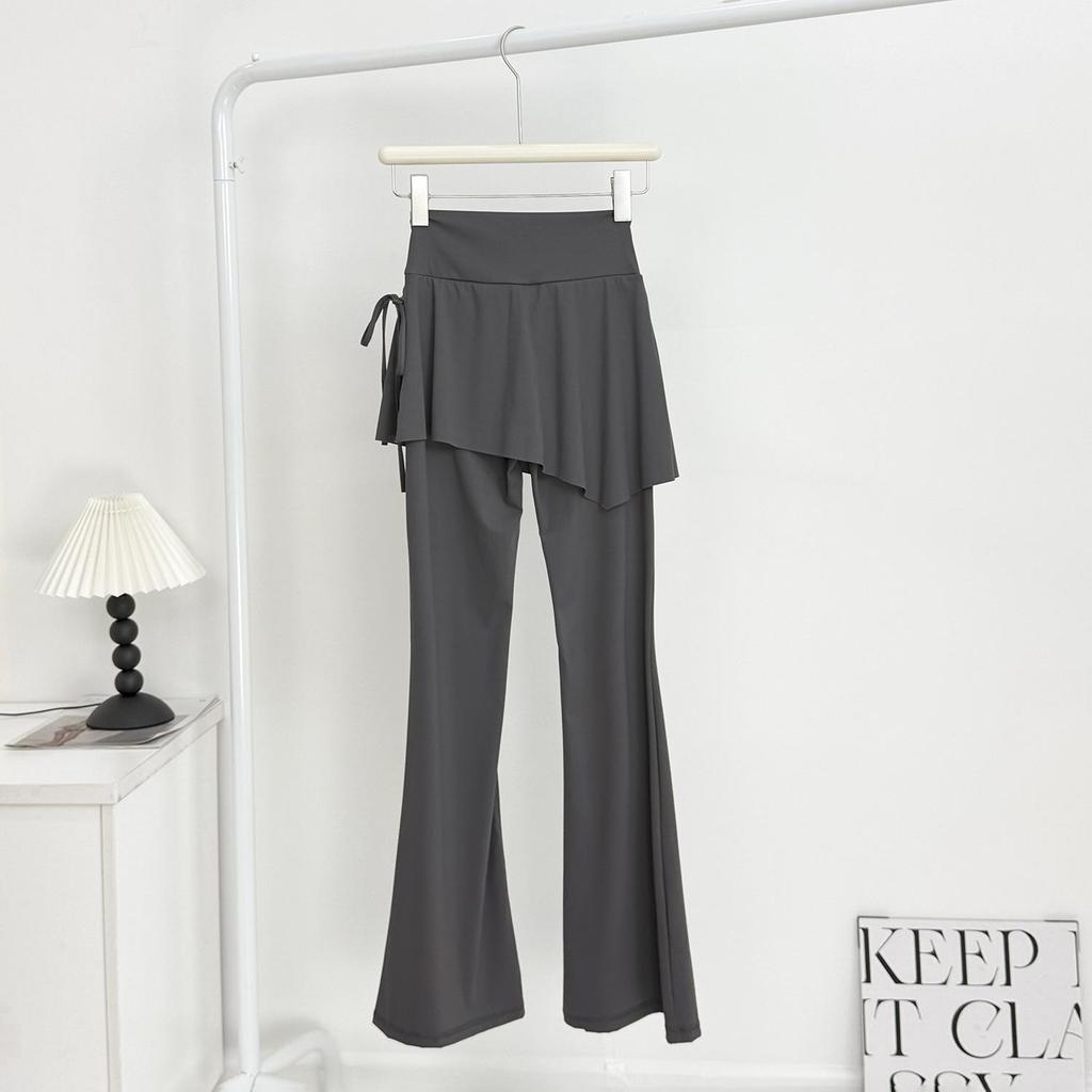 Chegada Nova de Outono para Mulheres: Calça de Yoga Duas Peças Merade com Esquema de Cores, Modeladora e Anti-Exposição Micro-Flare Roupa Esportiva.
