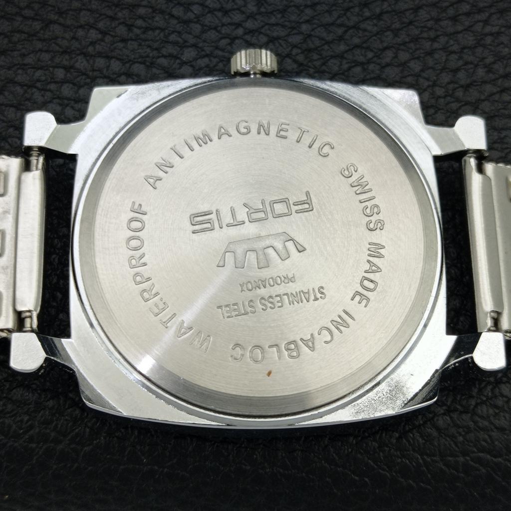 OROLOGIO DA UOMO VINTAGE SVIZZERO A CARICA MANUALE QUADRANTE ROSSO RISTRUTTURATO a707280-1
