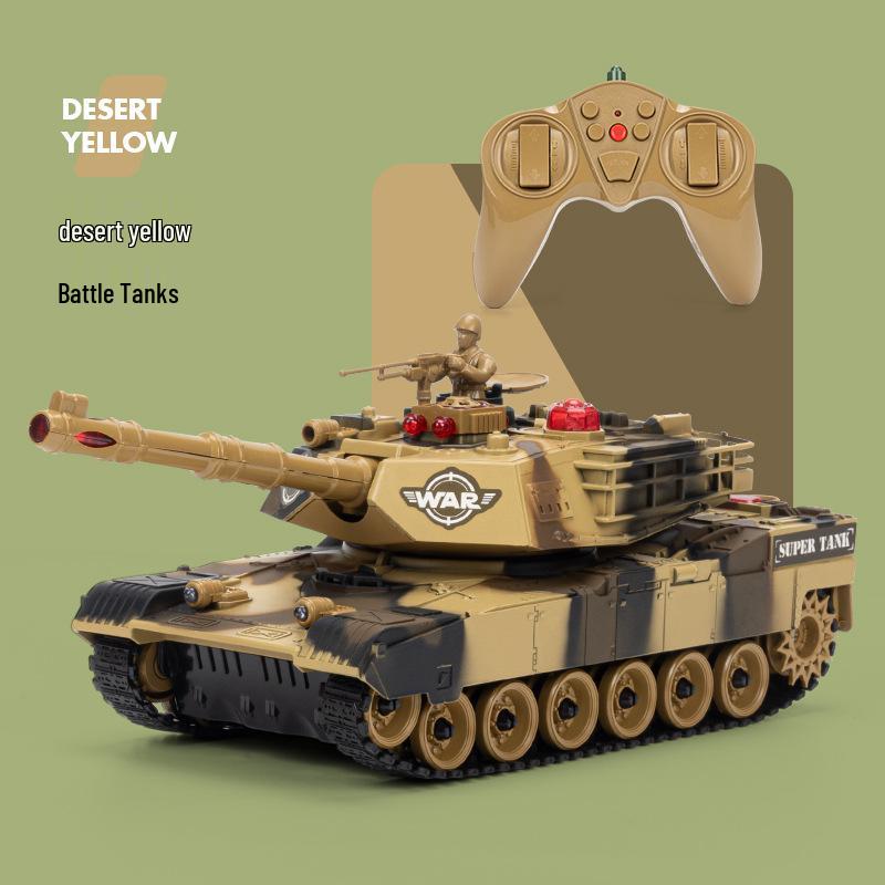 Large RC Parent-Child Tank Battle Toy: Rechargeable, Tracked Off-Road 2.4G Cannon Vehicle