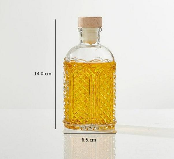 150ml Transparent Mini Glass Bottle for Liquor, Cold Brew Coffee, Fruit Wine, and Dispensing, with Sealed Two Ounce Capacity