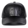 Unisex Letter Pentagram Imprint Embroidery Adjustable Pu Leather Baseball Hat Windproof and Warm Caps Spring Autumn Outdoor Sport Travel for Women Men