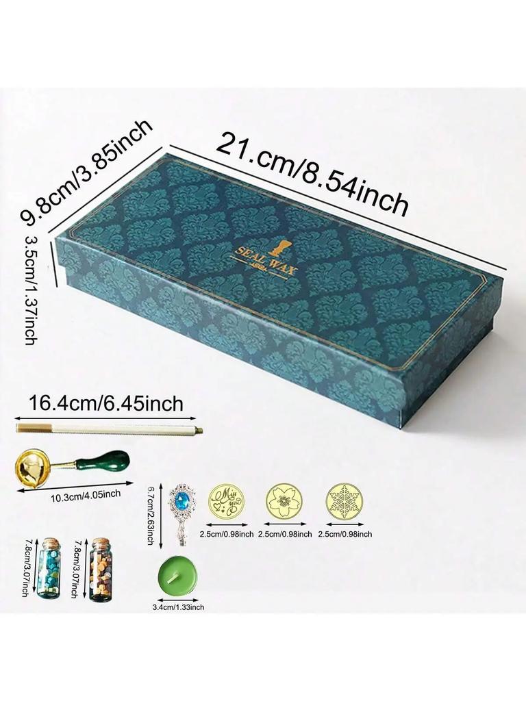 9PCS - Lacquer Seal Set Envelope Sealing Wax Lacquer Wax Particle Gift New Vintage Seal Set