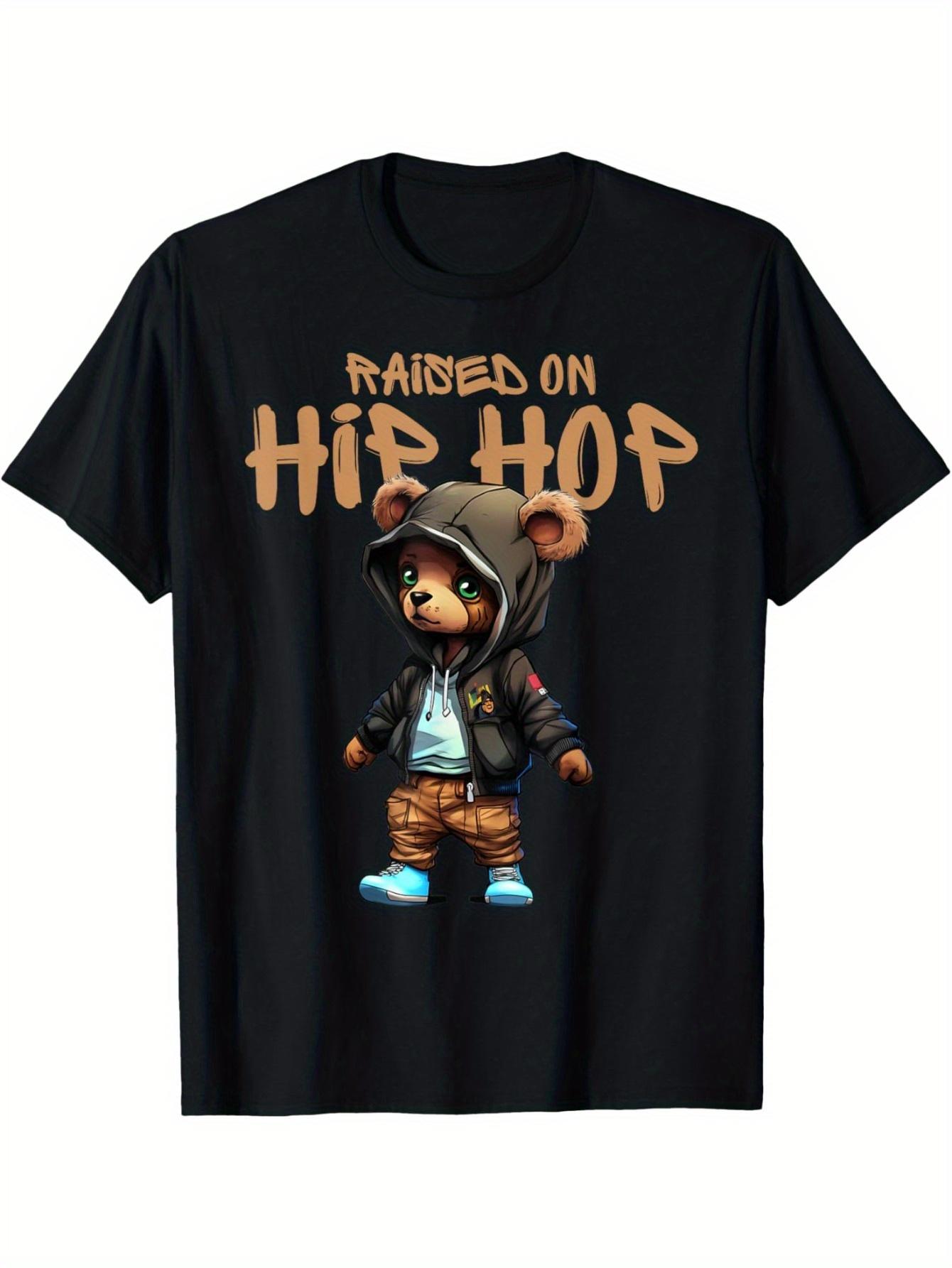 50th Anniversary Hip Hop Teddy Bear T-Shirt - Iconic Rap Bear Graphic S