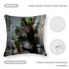 Bathroom Cat Reading On Toilet Cushion Cover Anti-dustmite Pillowcase Invisible zipper silky short plush Sofa cushion cover