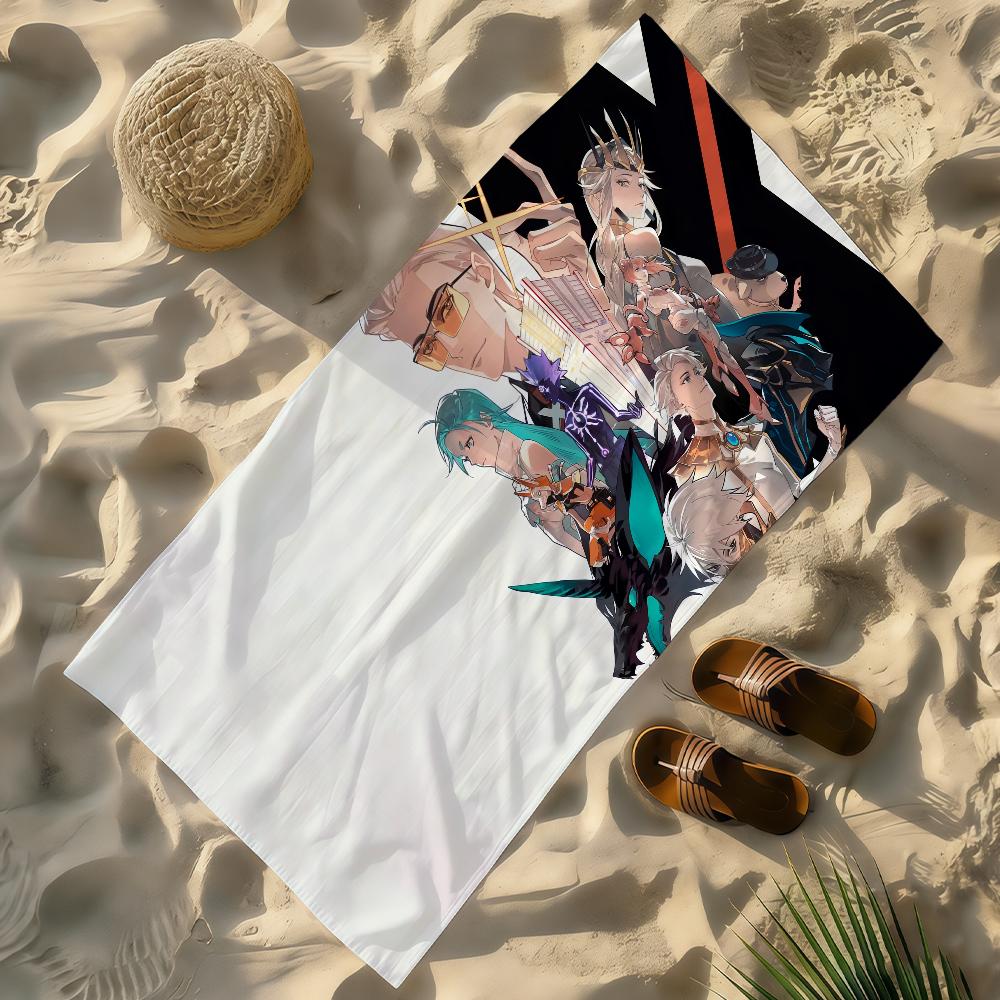 TV Anime To Be H-Hero X Towel Soft Lightweight Anti-Sand Large Beach Towel Quick-Drying Bath Sports Family W30*H60(CM)
